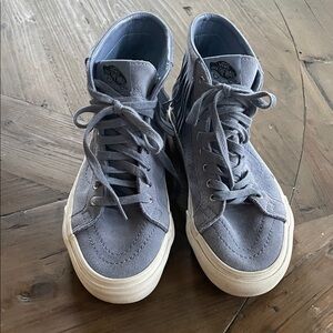 Vans blue suede High-Top fringe Sneakers